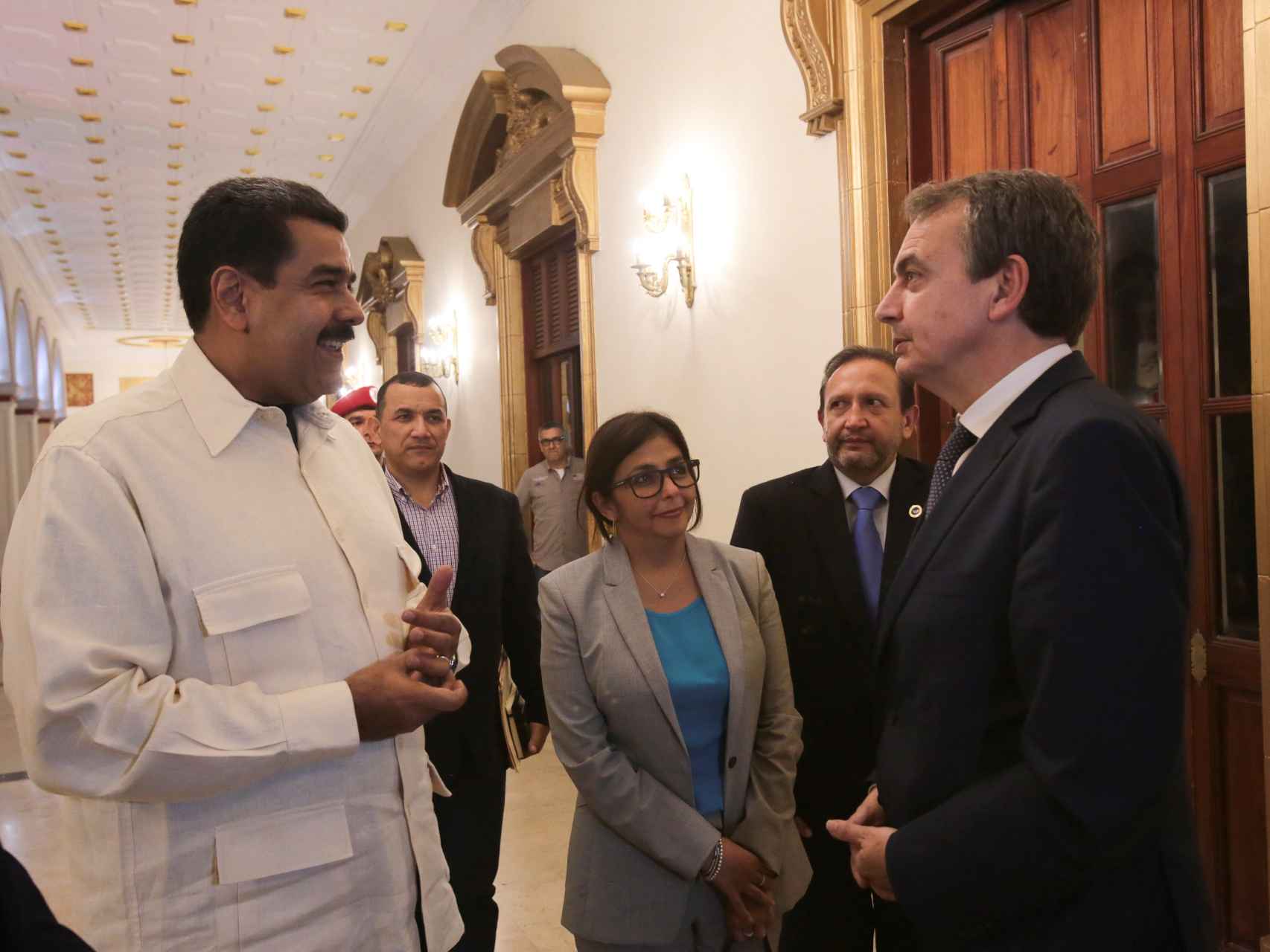 Zapatero se reunió con Nicolás Maduro en su anterior visita a Venezuela el pasado mes de mayo.