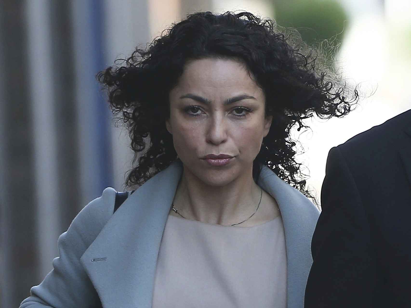 Eva Carneiro en el momento de su llegada al juicio.