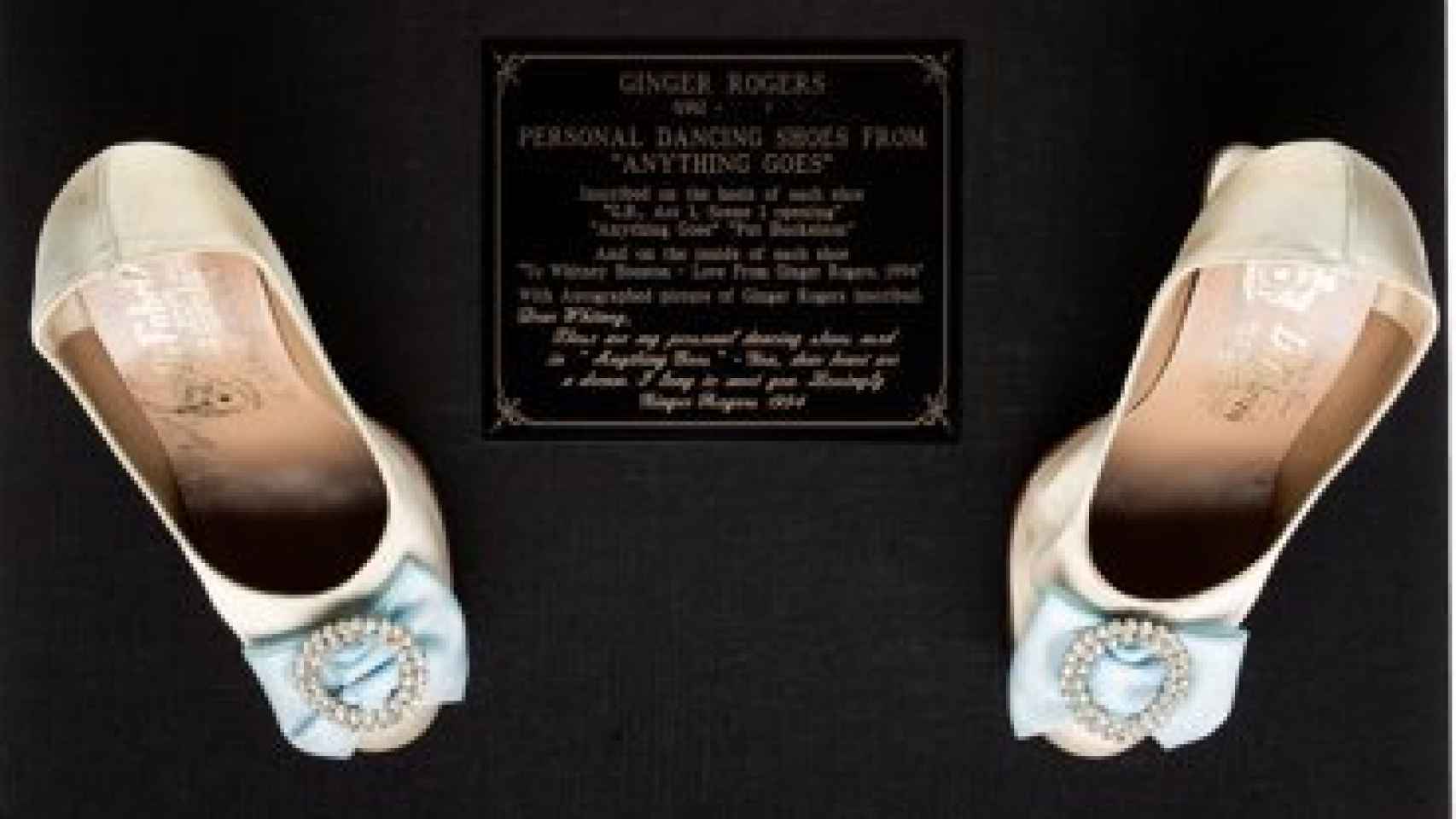 Zapatos de Ginger Rogers que guardaba Houston