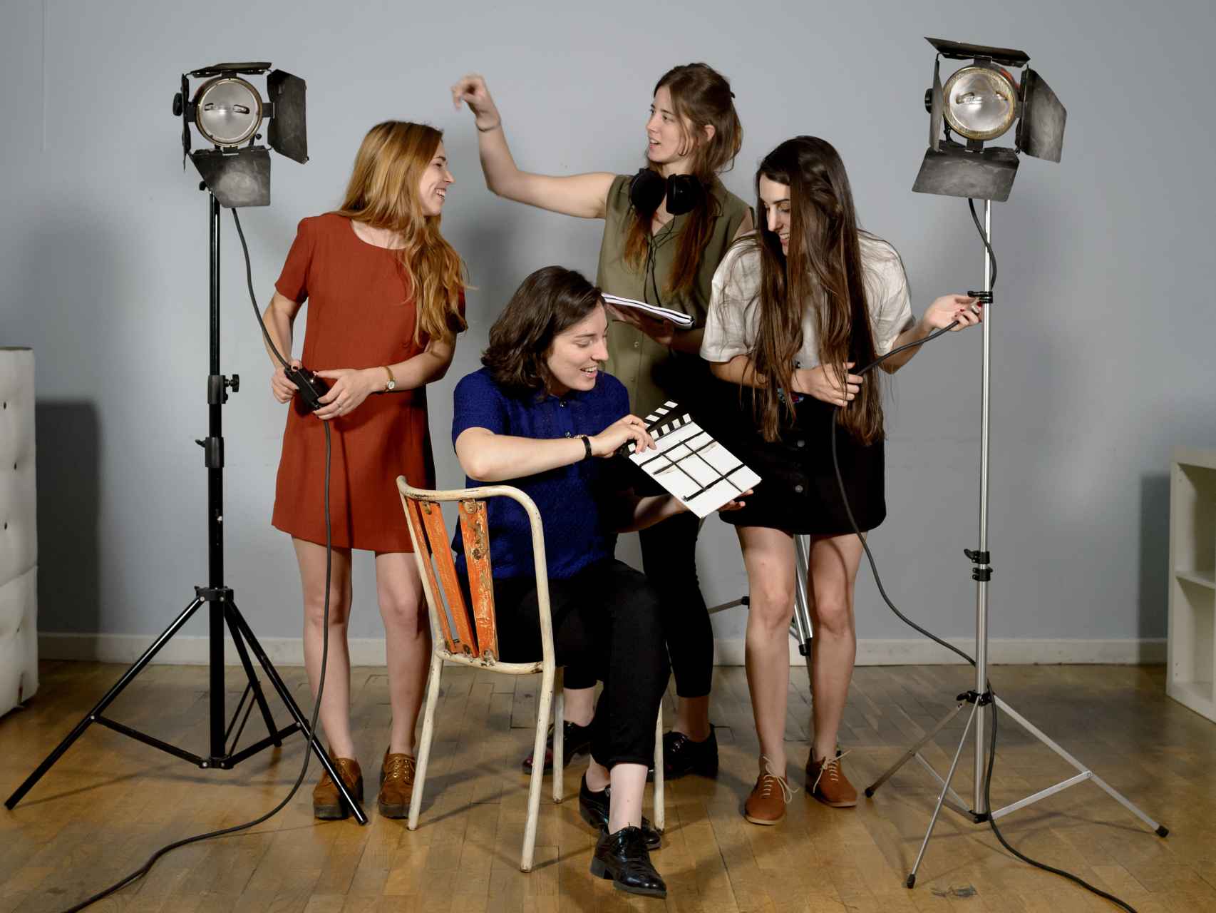Laia Alabart, Alba Cros, Marta Verheyen y Laura Rius, directoras de Las amigas de Àgata.