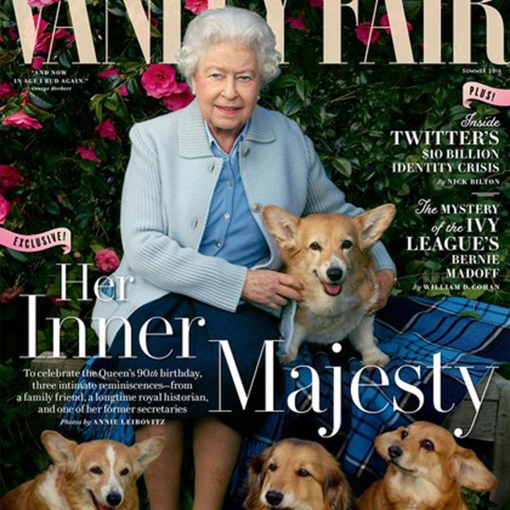 Portada de la reina Isabel II en Vanity Fair