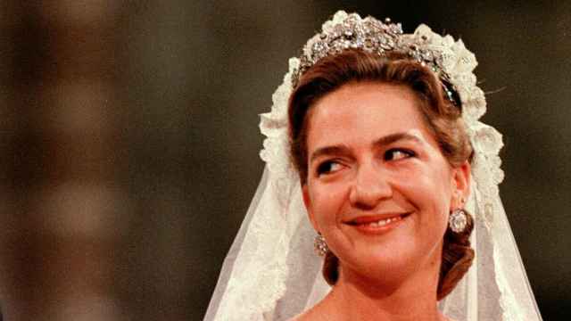La Infanta Cristina el día de su boda.