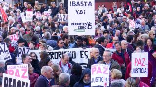 Una concentración de Recortes Cero.