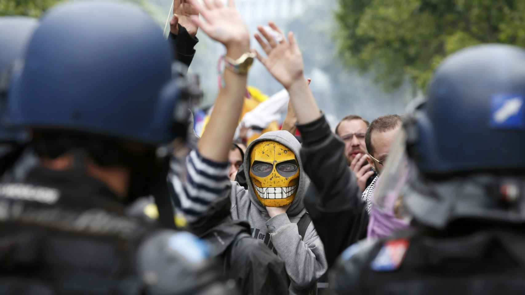 Las protestas en Francia, en imágenes