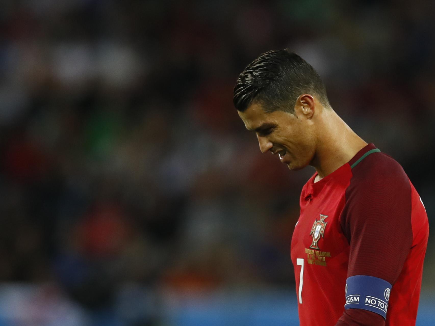 Ronaldo, tras la derrota de Portugal.