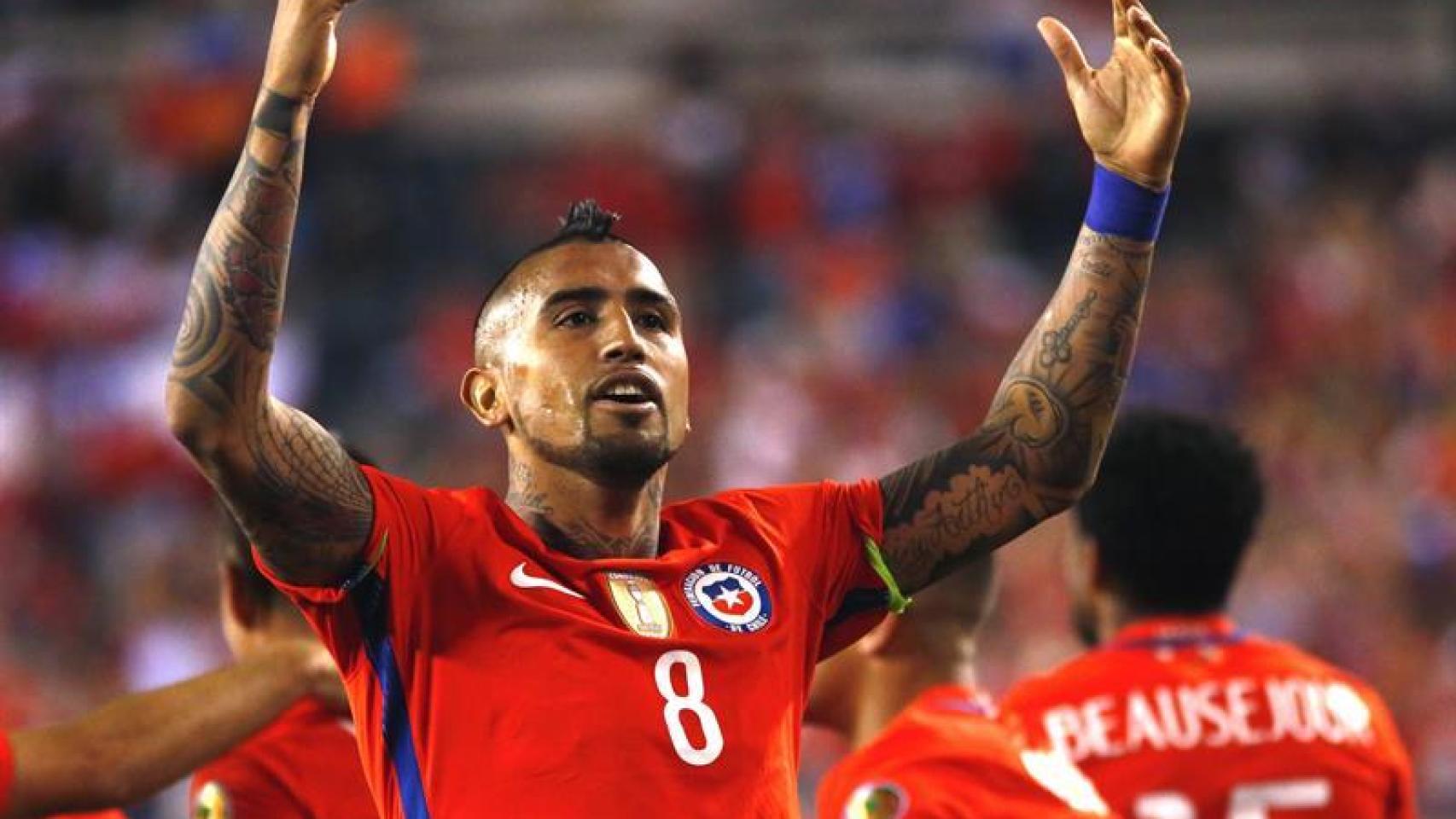Arturo Vidal durante la Copa América.