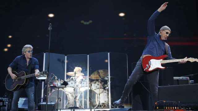 La banda británica The Who durante su actuación en la primera jornada del festival de música Mad Cool que se celebra en las instalaciones de la Caja Mágica, en Madrid.