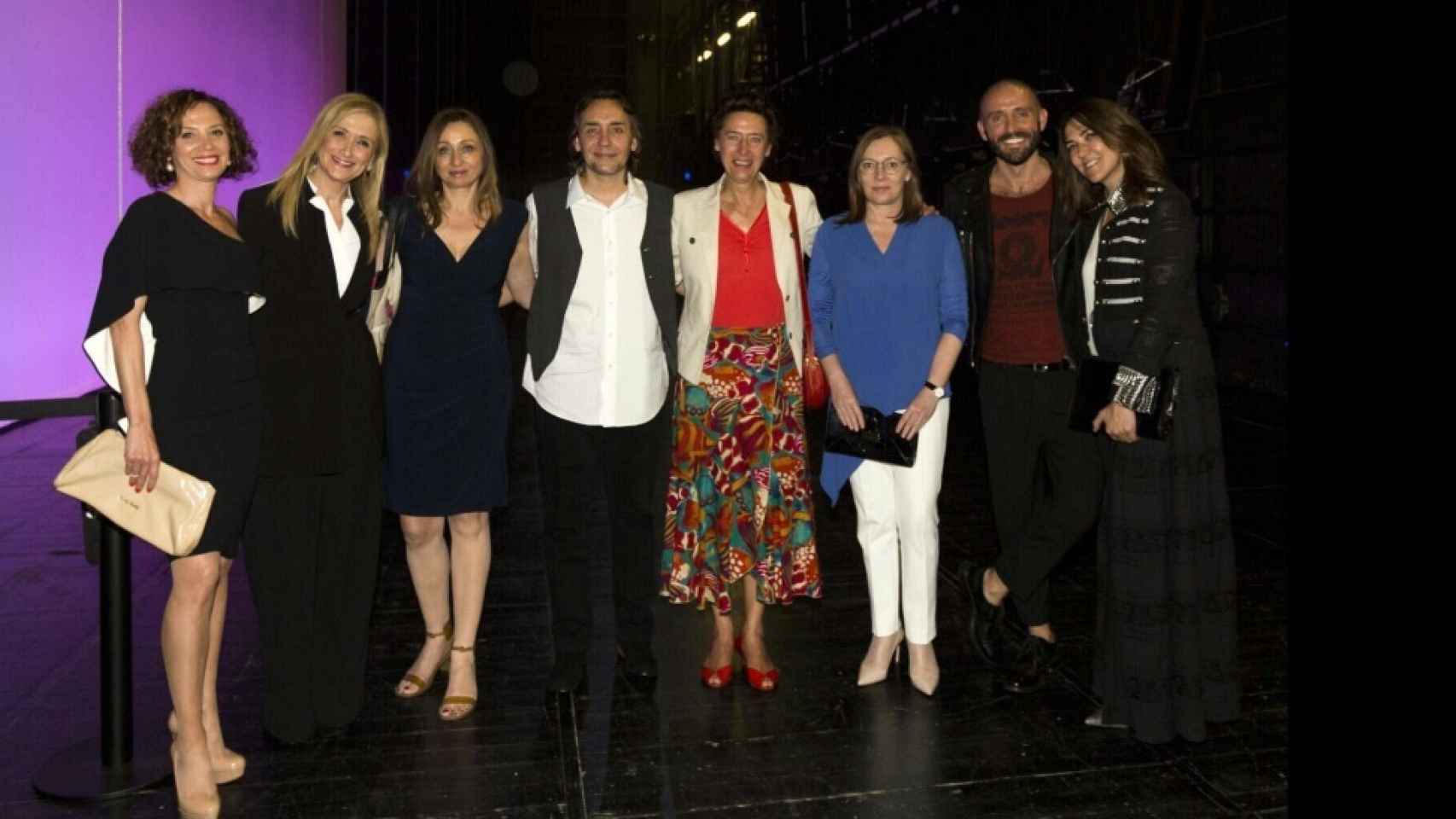 La mujer de Mariano Rajoy, Elvira Fernández, y Cristina Cifuentes en Suma Flamenca