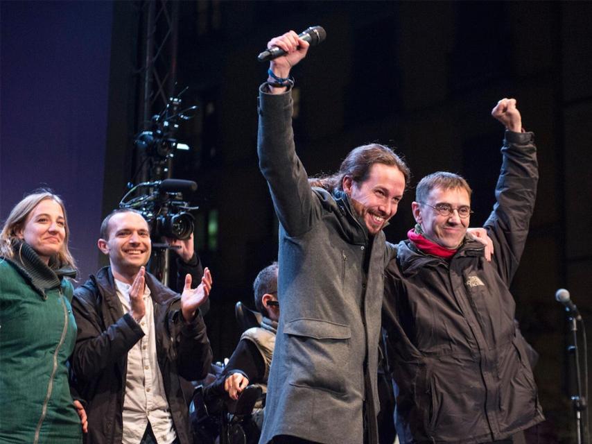 Pablo Iglesias y Juan Carlos Monedero.