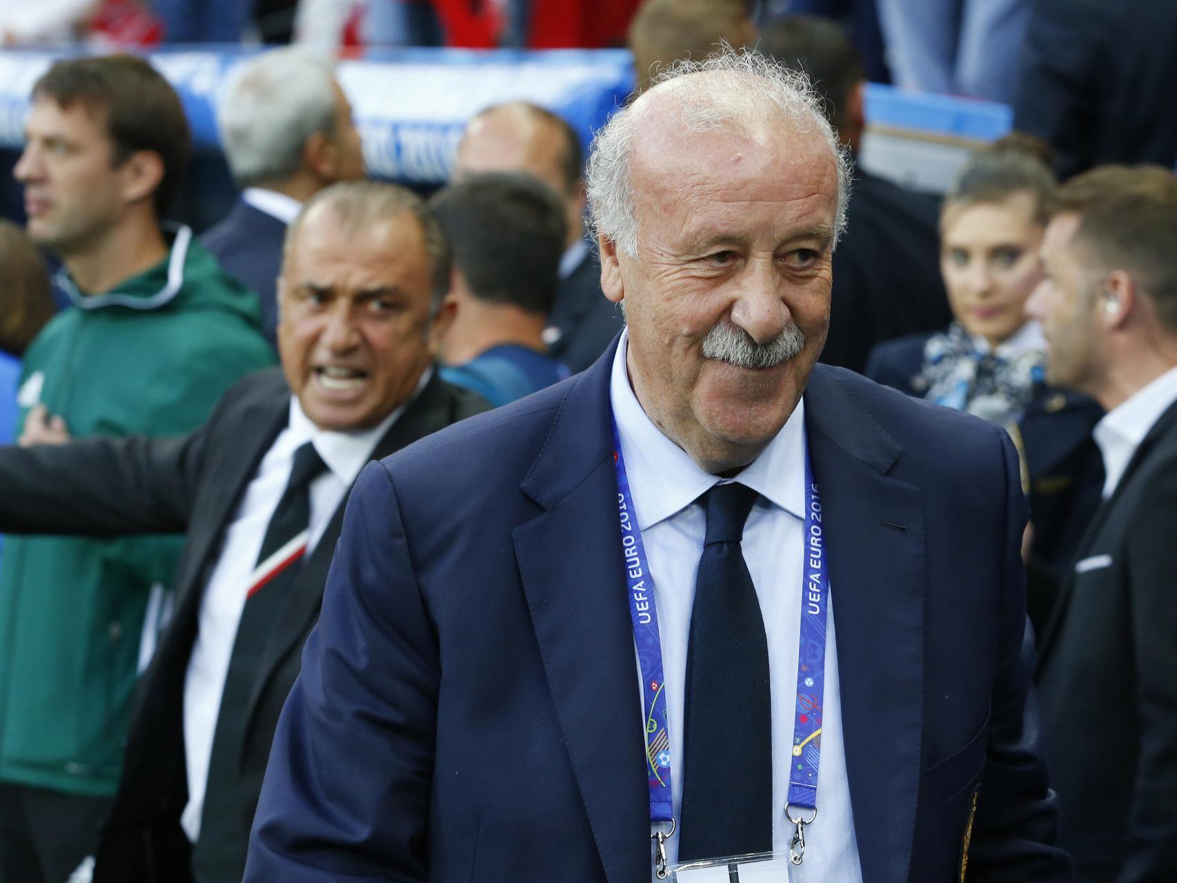 Vicente del Bosque, en el partido contra Turquía.