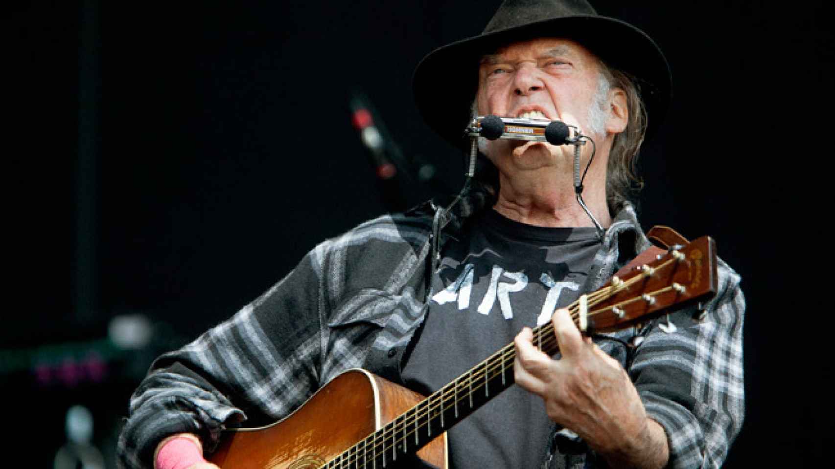 Un momento del concierto de Neil Young.