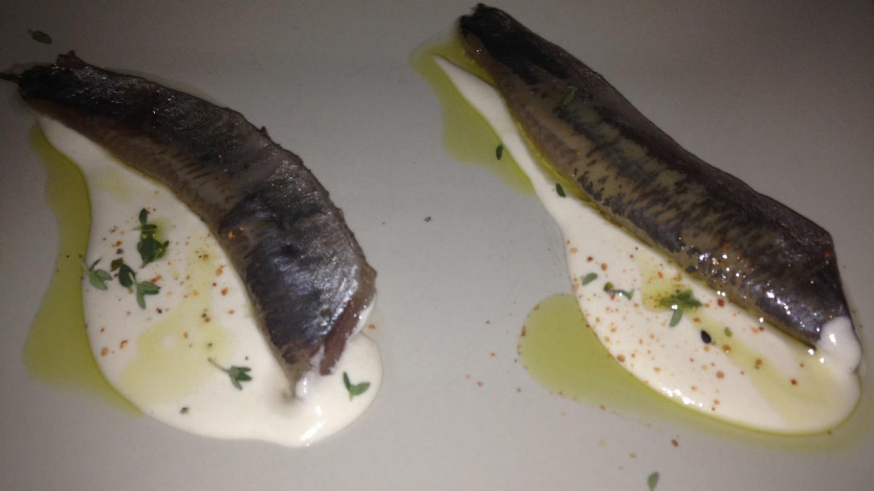 Sardinas con ajoblanco, un clásico de Sacha.