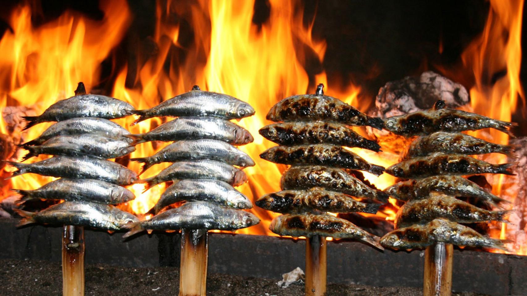 Espetos de Sardinas, un clásico de El subastero de Málaga.