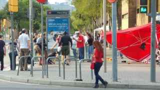 Momento de la agresión en Barcelona, el pasado 5 de junio