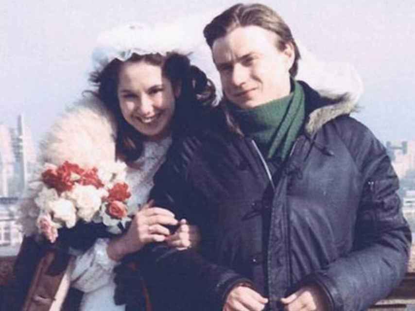 Natalia y Vladimir Potanin el día de su boda hace 33 años