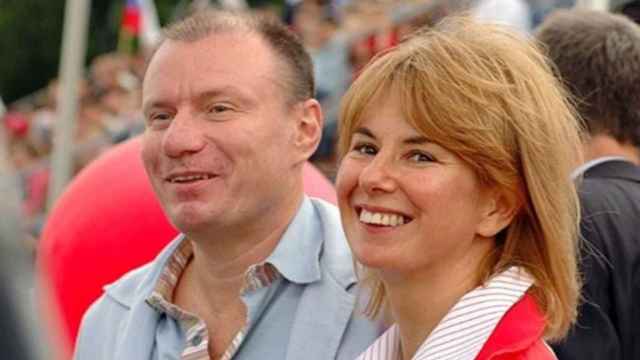 Vladimir y Natalia Potanina antes de divorciarse