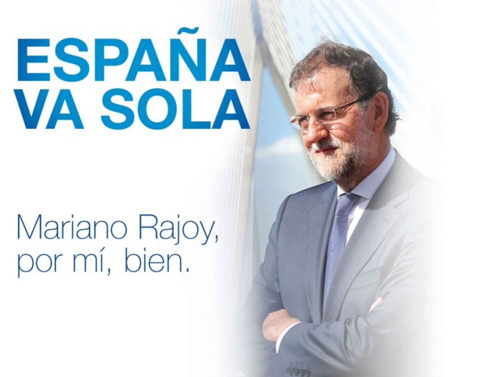 Imagen de la web RajoyPresidente.es, creada por El Mundo Today.