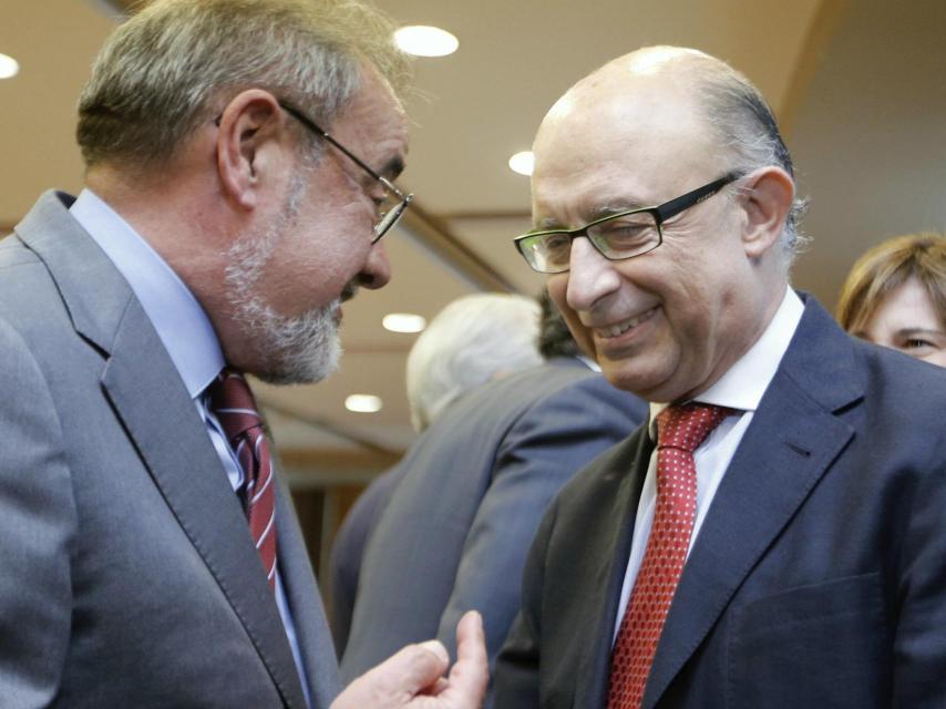 Montoro, junto al presidente de la patronal valenciana, Jose Vicente González