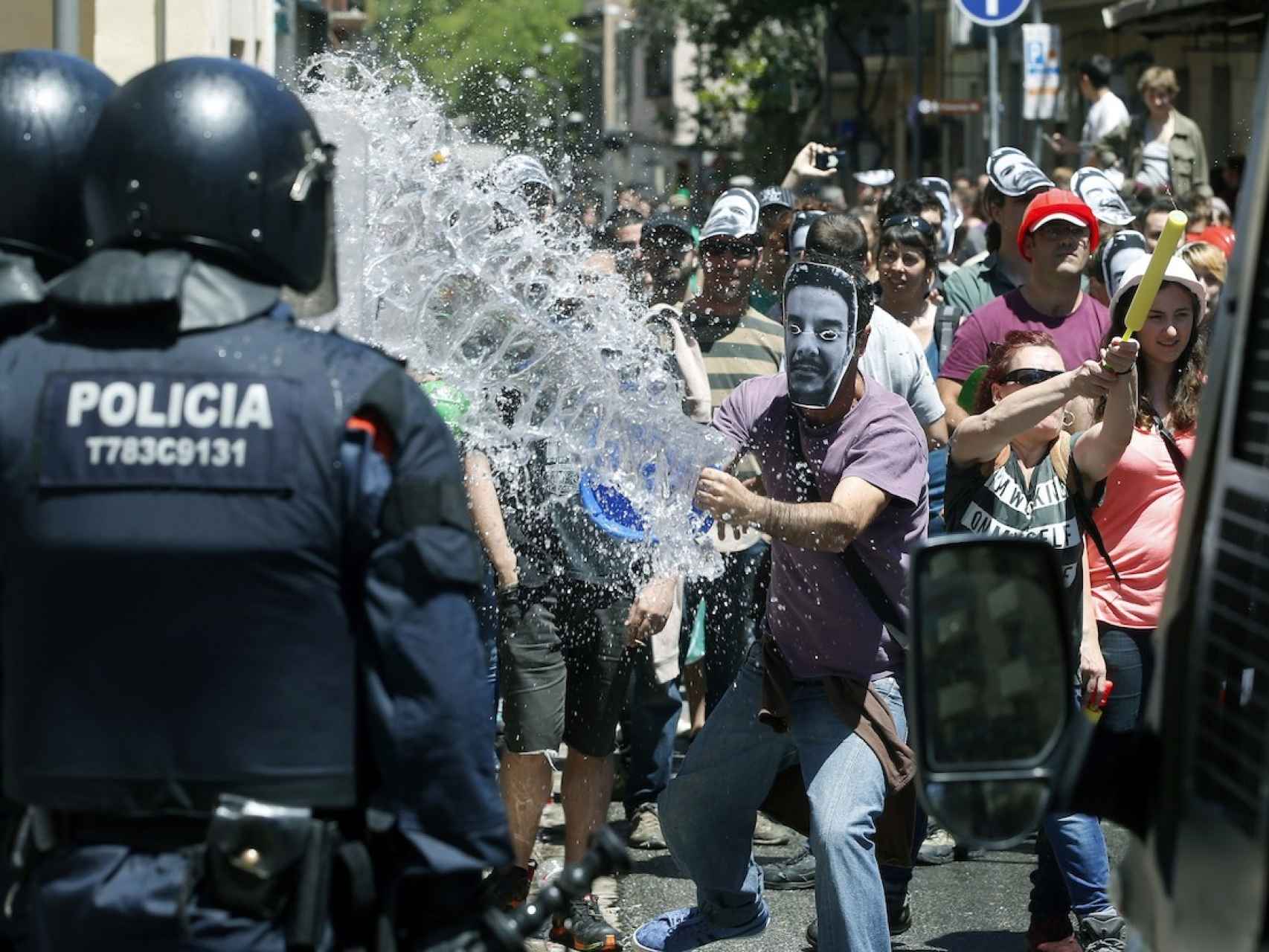 Disturbios en el Barrio de Gràcia.