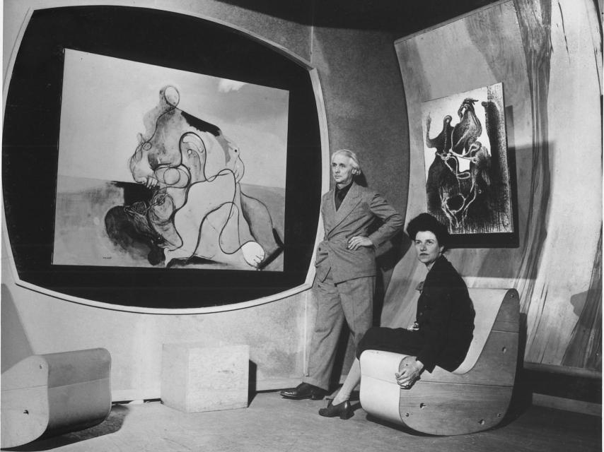 Max Ernst y Peggy Guggenheim en 1943.