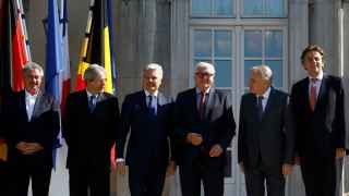 Los seis ministrosde Exteriores de los fundadores de la UE.