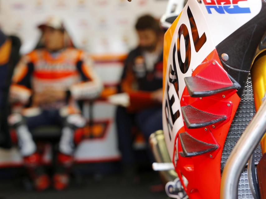 Las alas triples de la Honda RC213V de Marc Márquez.