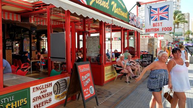 Restaurante británico en Benidorm.