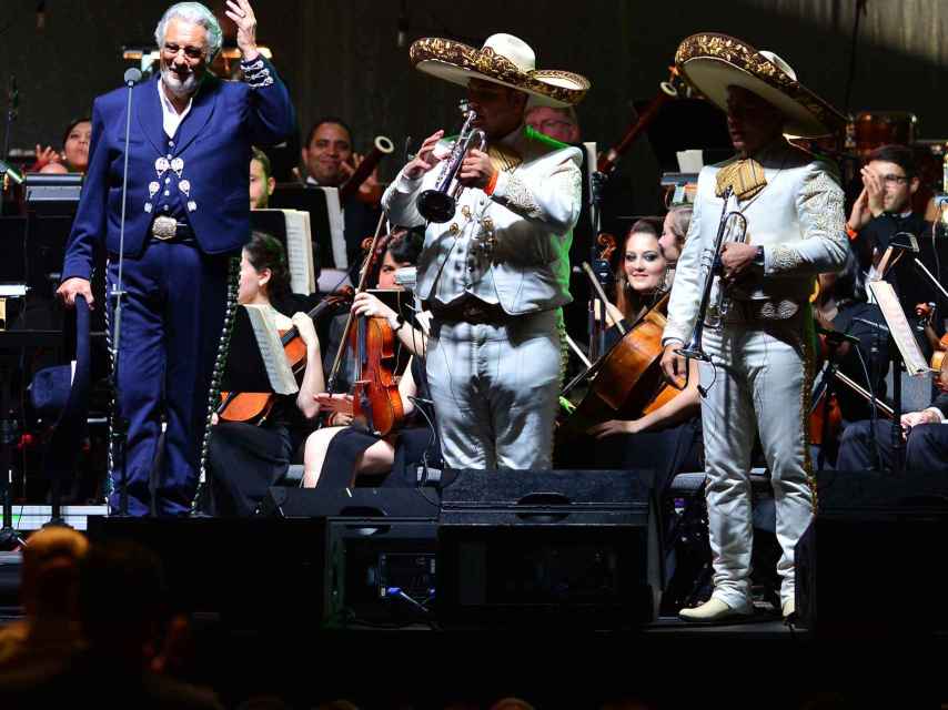 Plácido Domingo en su concierto de Miami en enero de 2016