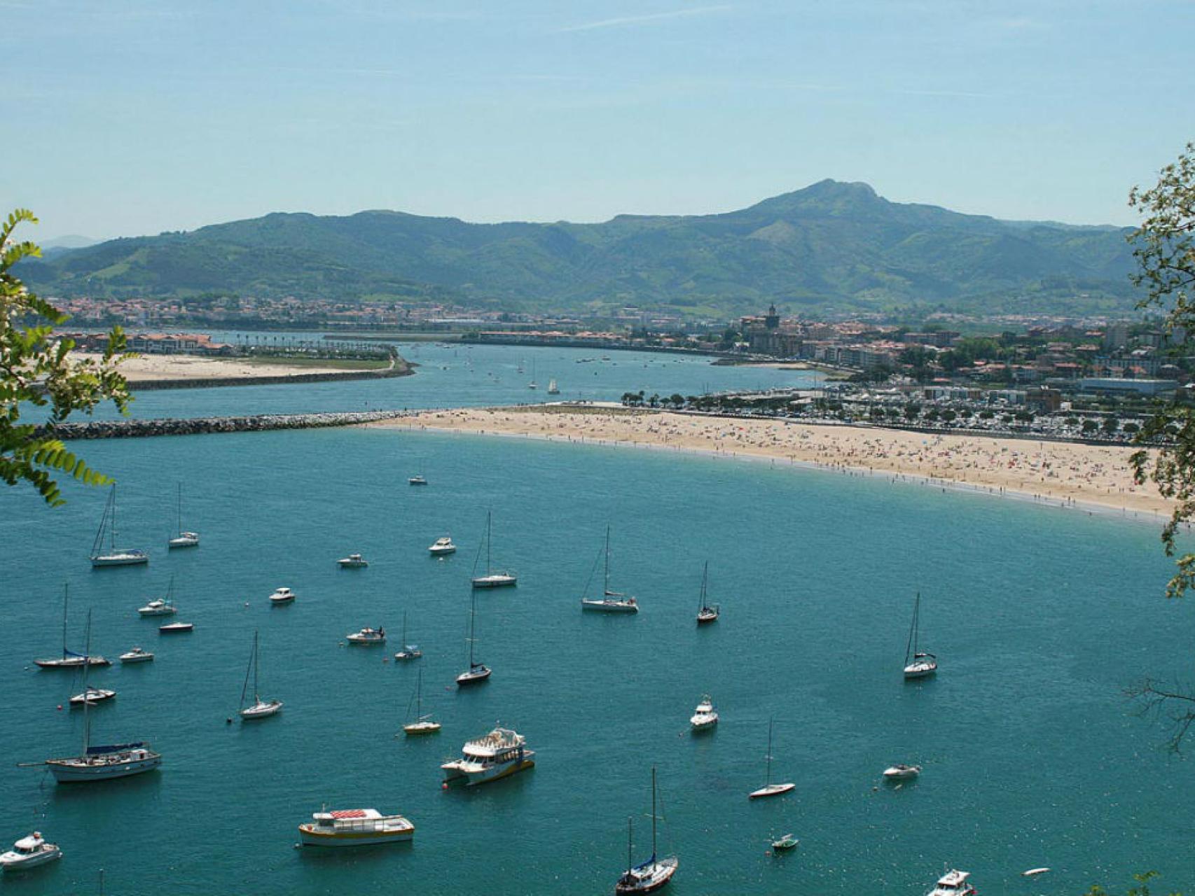 La playa de Hondarribia.