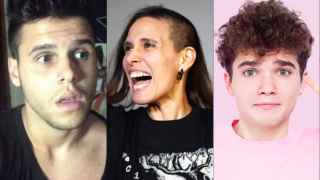 Los youtubers Pablo Vlogs, Naty Penadas y Kevin 'qué bien'