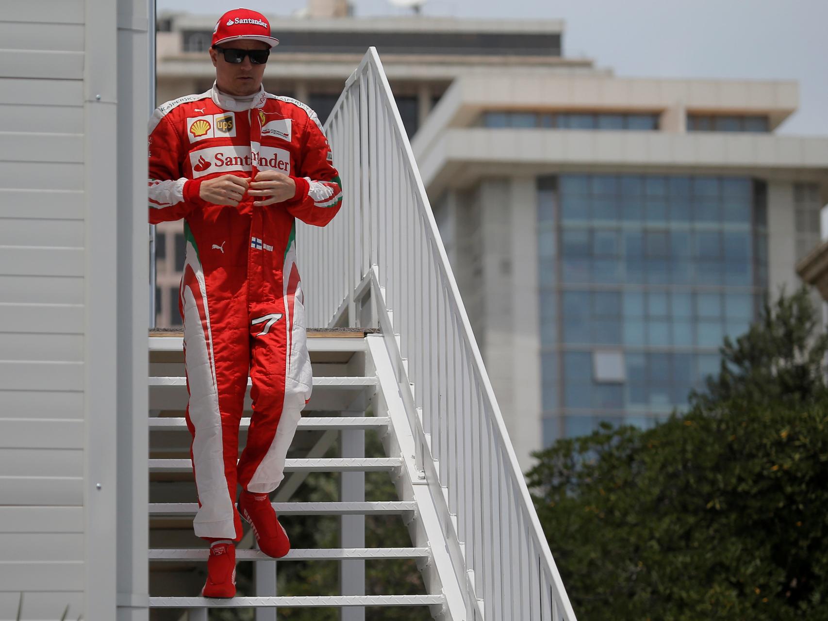 Raikkonen en el último GP de Europa.