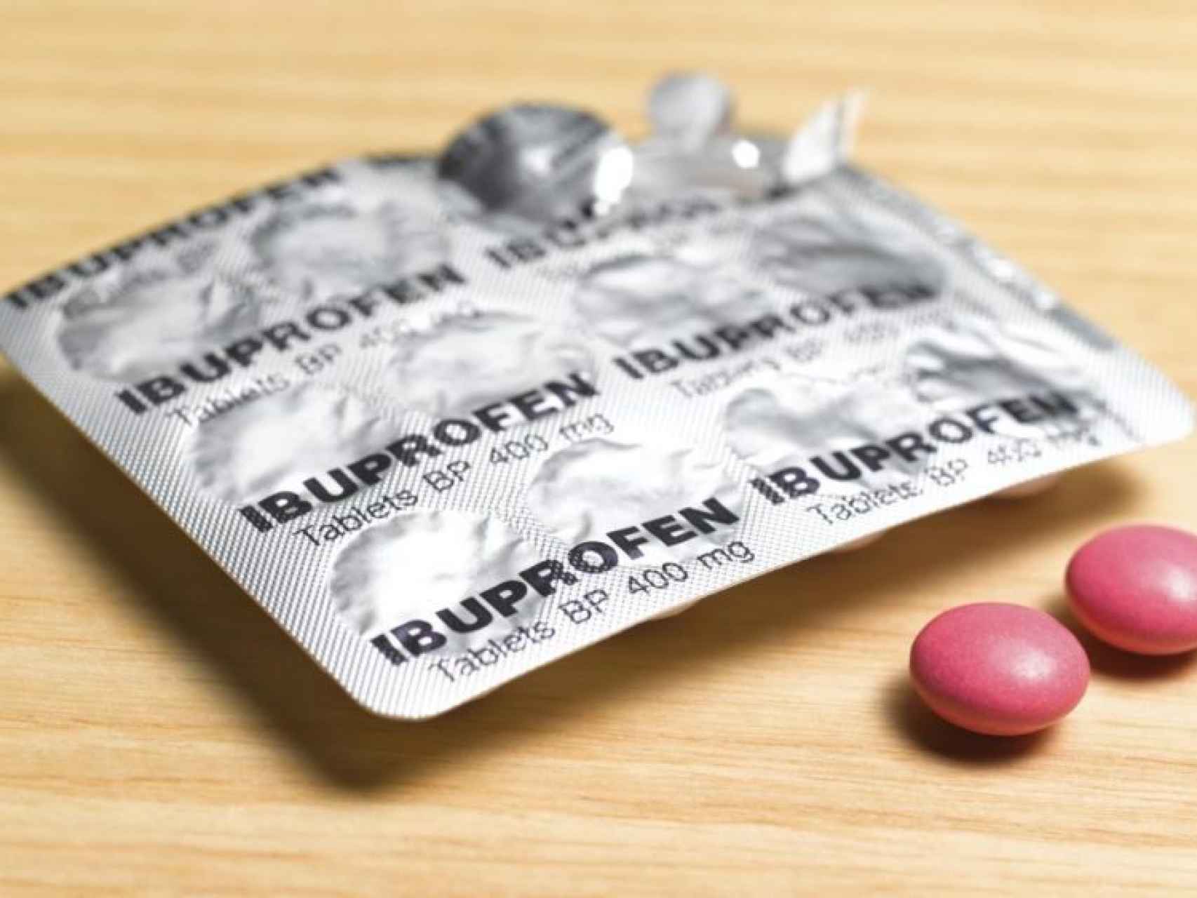 Un blister de ibuprofeno.