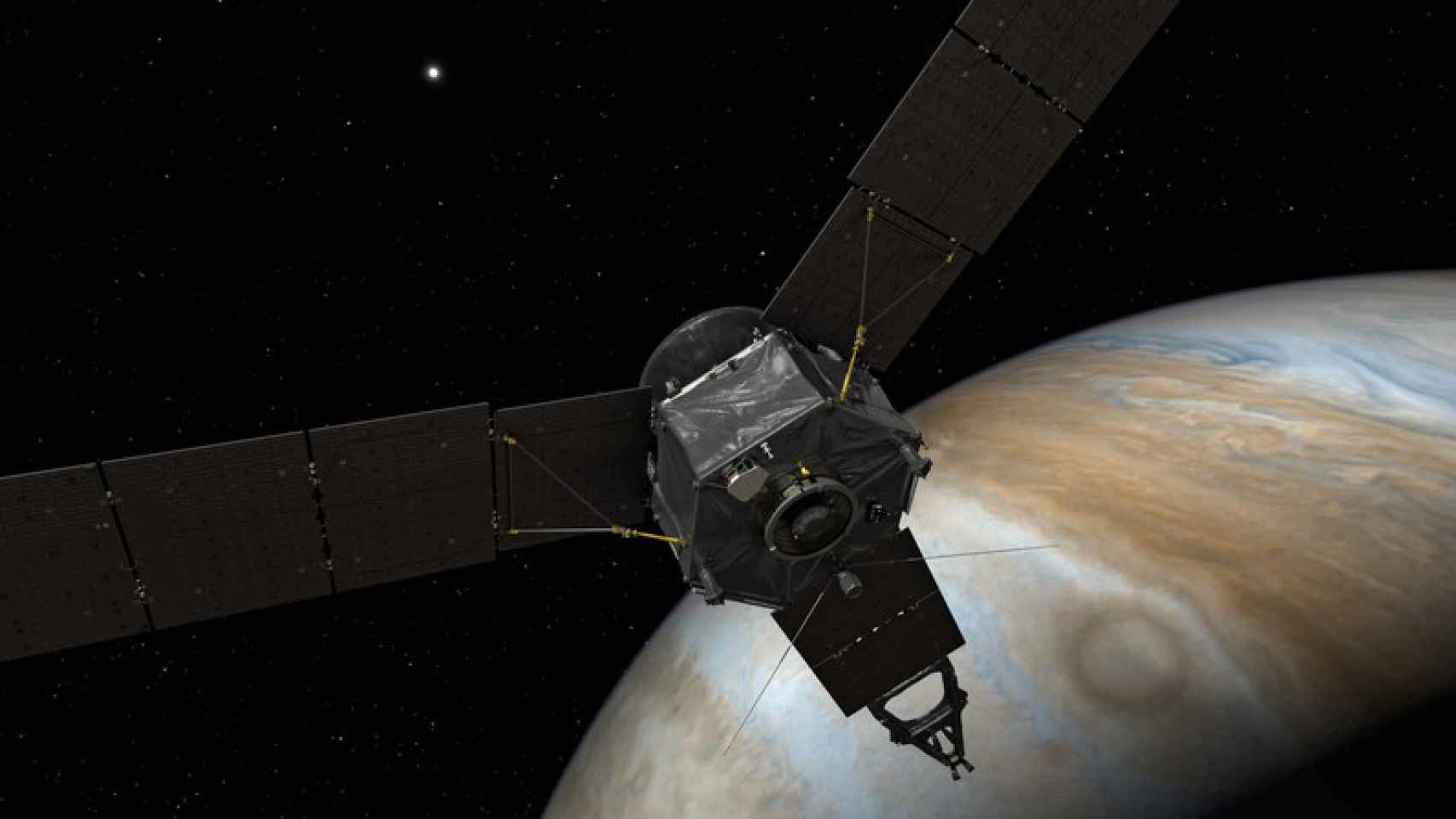 Ilustración de la sonda Juno.