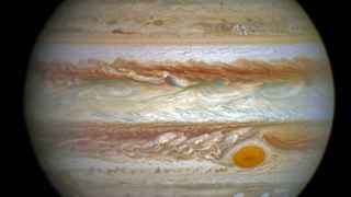 Imagen de las auroras de Júpiter.