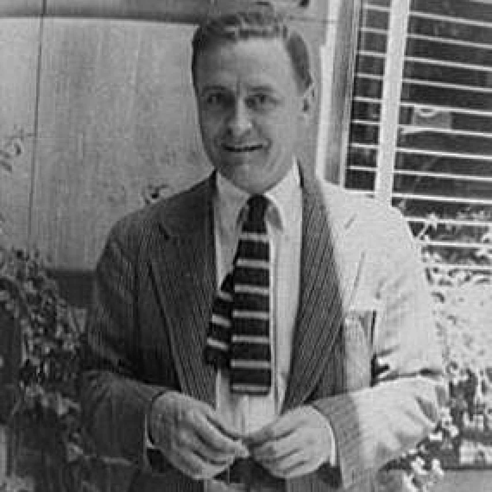 El escritor estadounidense F. Scott Fitzgerald.
