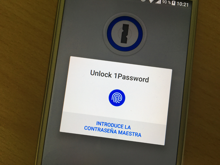 enpass fingerprint unlock android