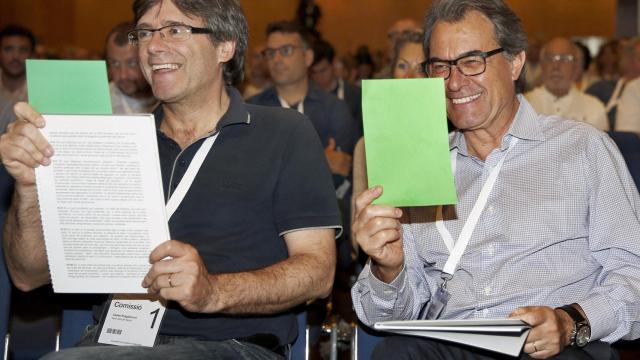 Carles Puigdemont y Artur Mas