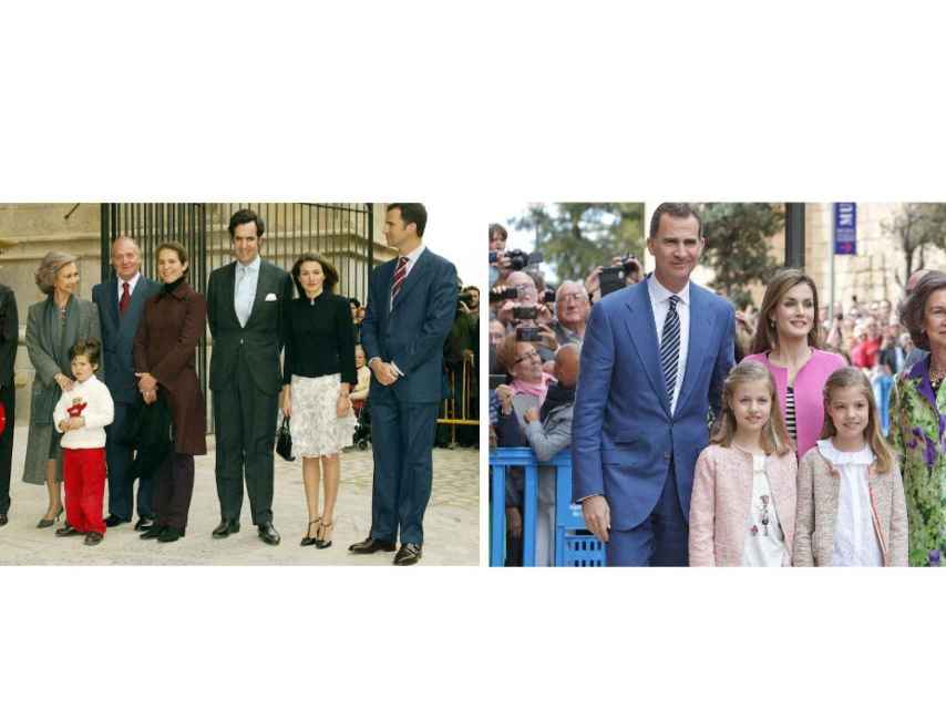 El antes y el después de la familia Real