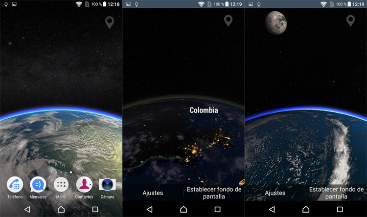 Earth Time Lapse Mobile, la Tierra en forma de fondo de pantalla interactivo