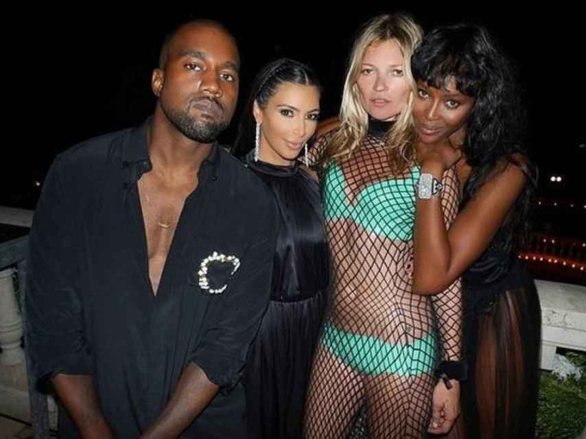 Kanye West, Kim Kardashian, Kate Moss y Naomi-Campbell en STK