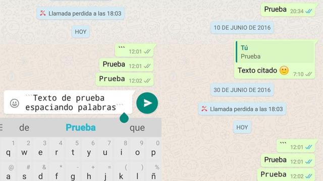 Cómo escribir en WhatsApp con letras espaciadas