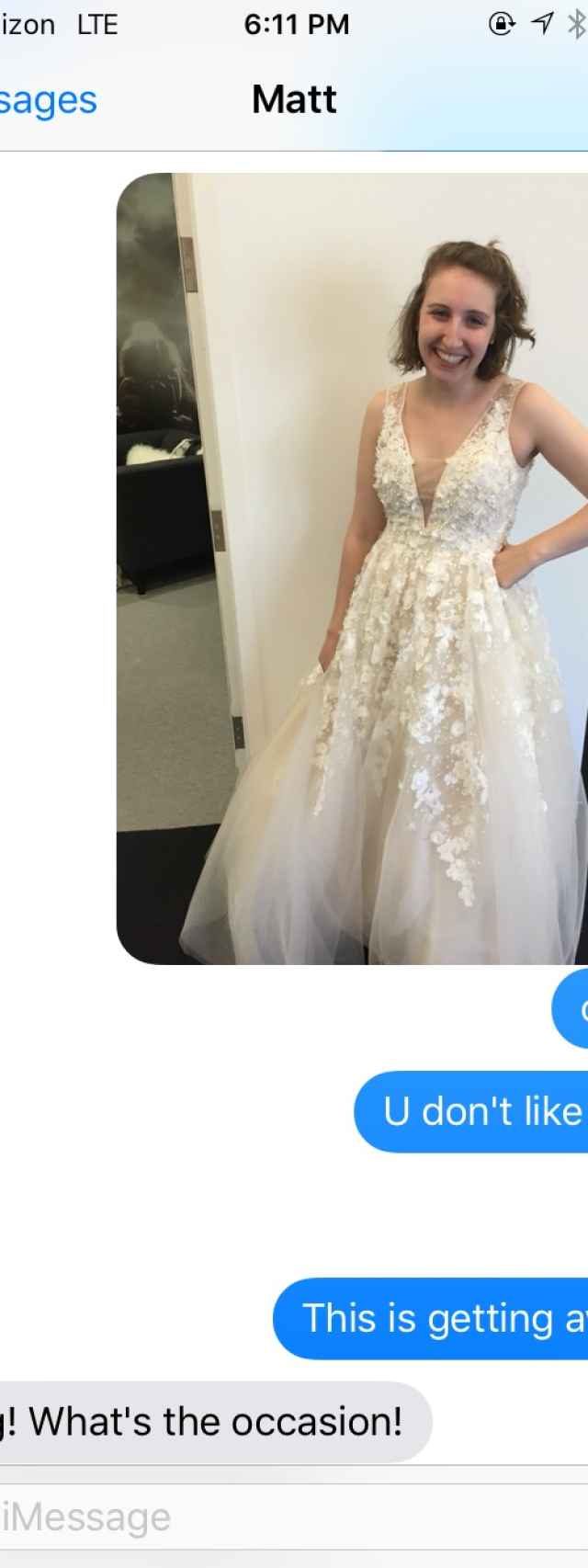Cómo reaccionaría tu pareja si le mandases una foto vestida de novia?