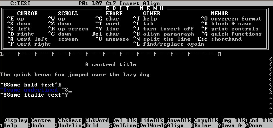 wordstar 1