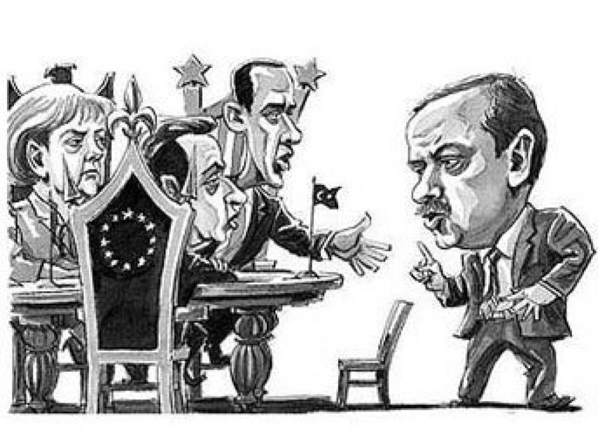 Obra del caricaturista Mehmet Düzenli.