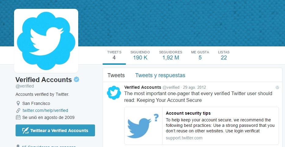 twitter verified