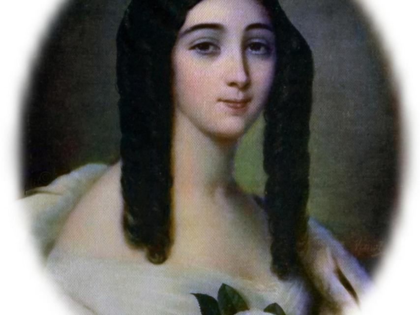 Rettrato de Marie Duplessis, la cortesana que enamoró a Dumas.