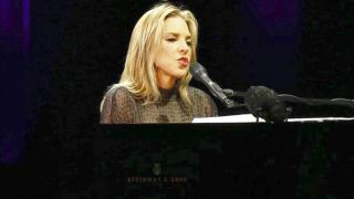 Diana Krall durante su concierto en el Teatro Real.