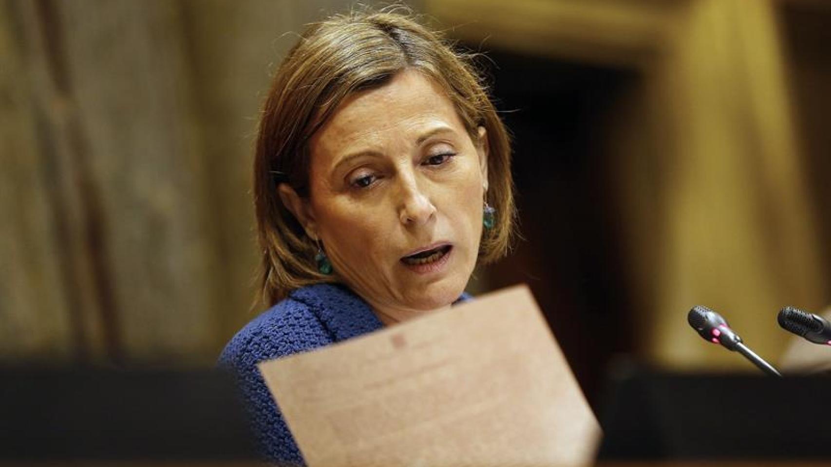 Carme Forcadell, presidenta del Parlament de Cataluña.