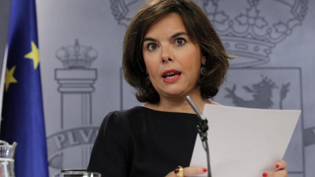 La vicepresidenta del Gobierno en funciones, Soraya Sáenz de Santamaría.