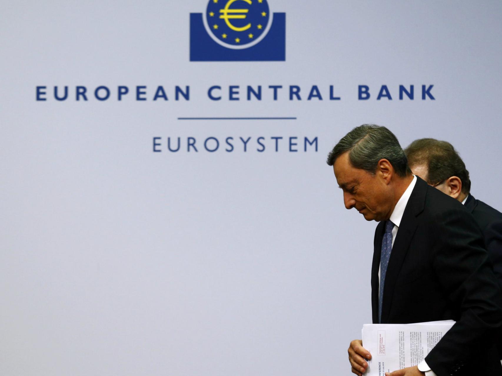 Draghi, presidente del supervisor bancario europeo.